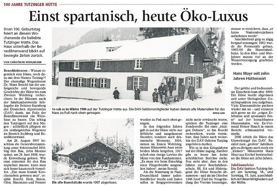 Presseberichte zum Jubil&auml;um