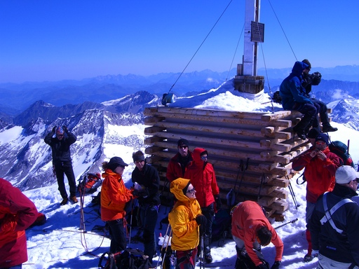 Am Gipfel waren wir nicht alleine