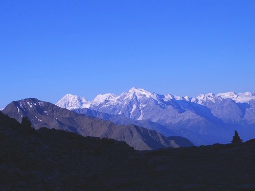 Blick auf Ortler und K&ouml;nigsspitze