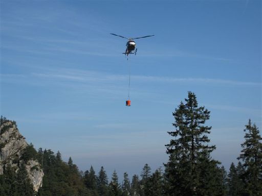 Ein Hubschrauber ist notwendig