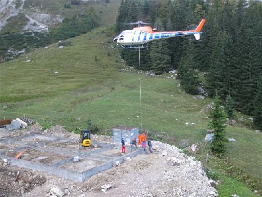 Schliesslich sind die Grundmauern fertig