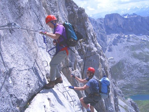 Ideales Wetter f&uuml;r den Klettersteig