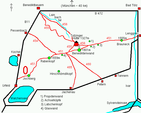 Bild: Skizze Zugangswege